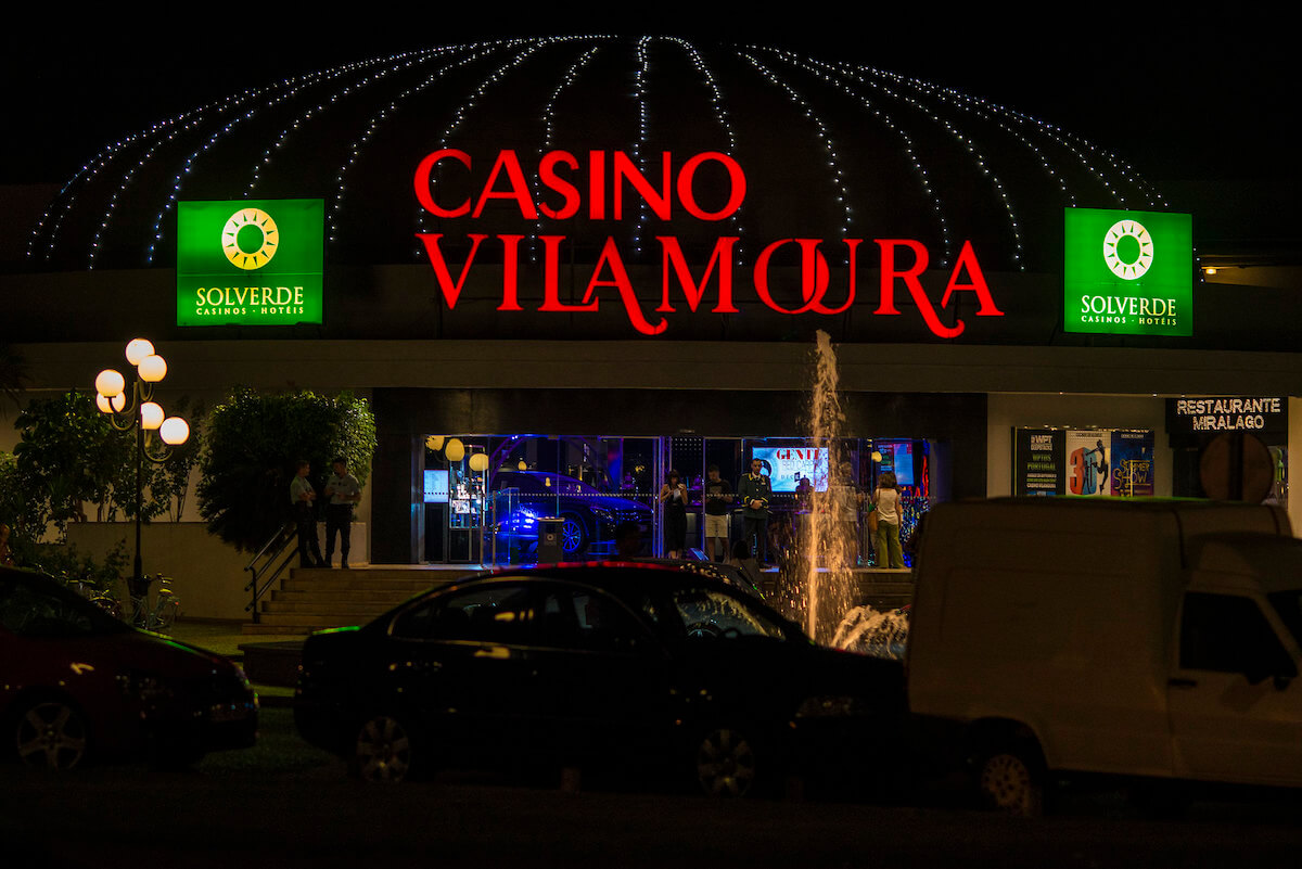 Casino Vilamoura Entrance at night