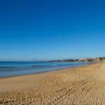 Falesia beach in Vilamoura during the winter