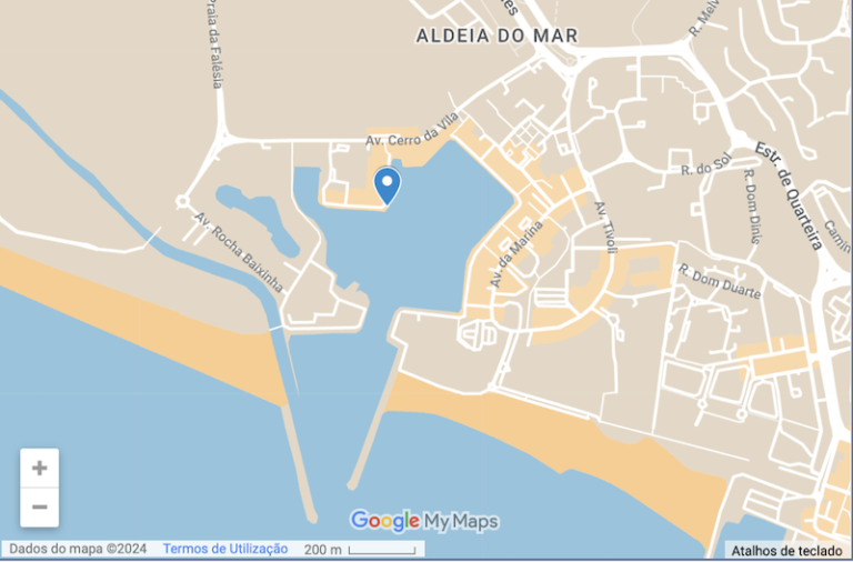 Vilamoura Marina Map for Boat Trip check-in
