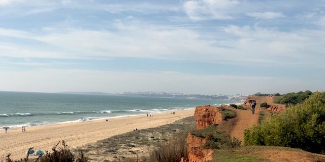 Falesia walking and cycling trail from Vilamoura to Olhos de Agua